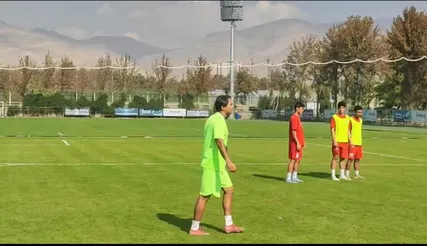 تمرین صبحگاهی تیم ملی نوجوانان با تمرکز روی ضربات ایستگاهی