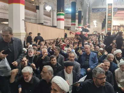 حضور وزیر ورزش و جوانان و رئیس فدراسیون در مراسم بزرگداشت رهبر شهید انقلاب 