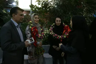 استقبال از ناظمی و فتحی