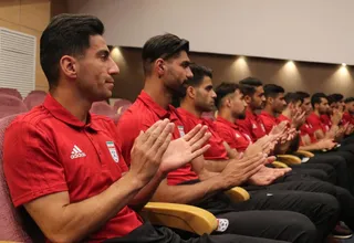 برپایی مراسم معارفه کادر فنی با بازیکنان تیم ملی