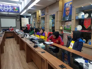 کلاس تئوری مربیگری فوتبال پایه با حضور مدرسان نروژی