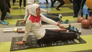 تمرین در سالن بدنسازی