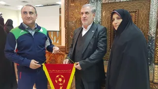 دیدار کاروان ایران با سفیر و لاریجانی