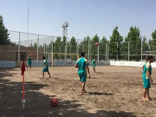 تمرین نیم ملی فوتبال ساحلی