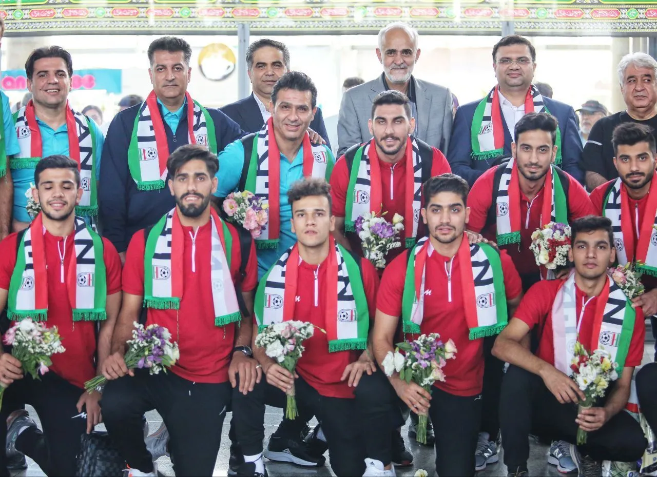 تیم ملی فوتسال امید وارد تهران شد