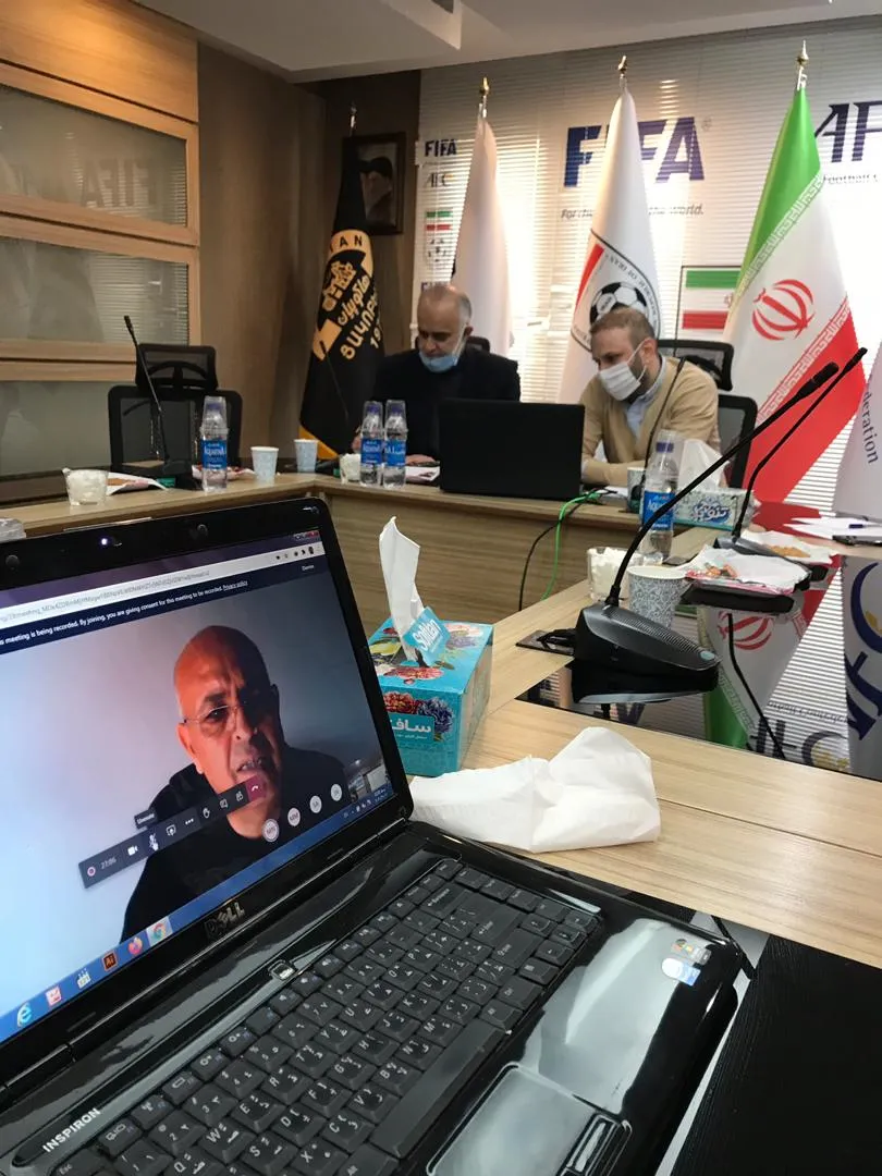 برپایی نشست برخط مسولان فنی فیفا با دبیرکل و رییس کمیته فنی و توسعه فدراسیون