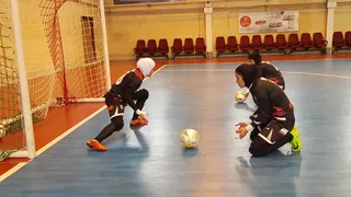 تمرینات تیم ملی فوتسال بانوان