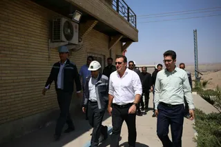 گزارش تصویری از حضور کادر فنی تیم ملی فوتبال از مجتمع گل گهر سیرجان