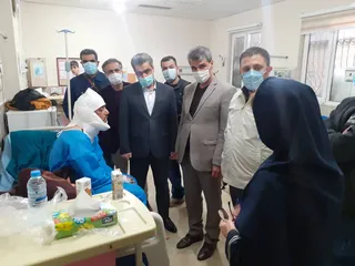 عیادت سراجی از مصدومان نوشهر