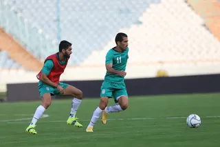 تمرین تیم ملی در ورزشگاه ازادی