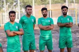 تمرین نیم ملی فوتبال ساحلی